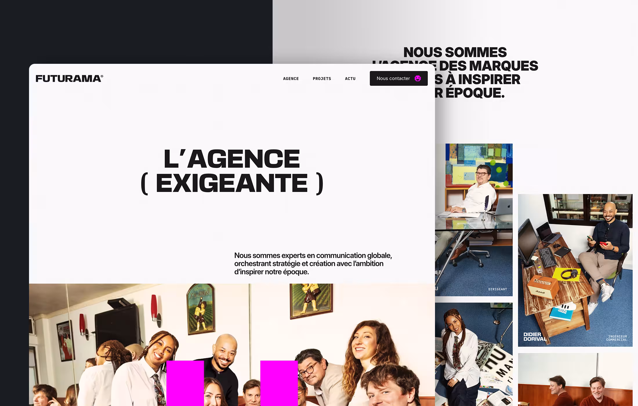 Futurama - Page agence