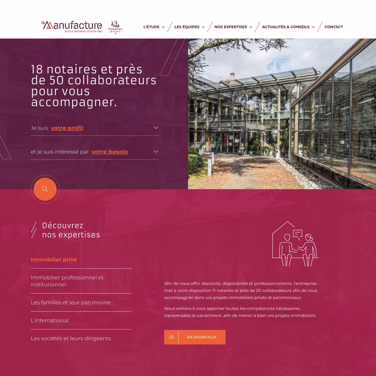 Site internet de La Manufacture