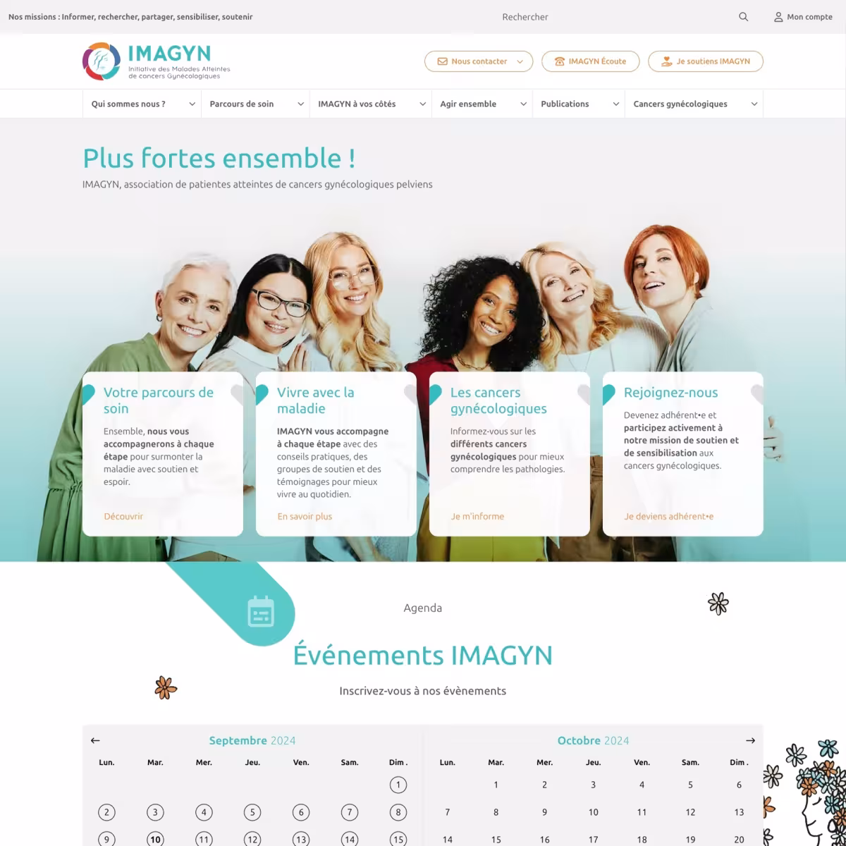 Site internet de l'association IMAGYN