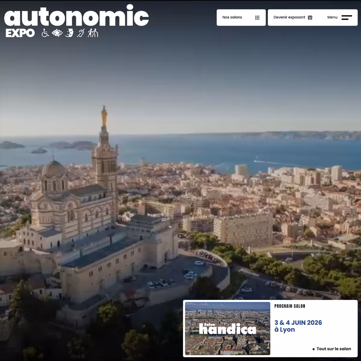 Page d'accueil d'Autonomic Expo